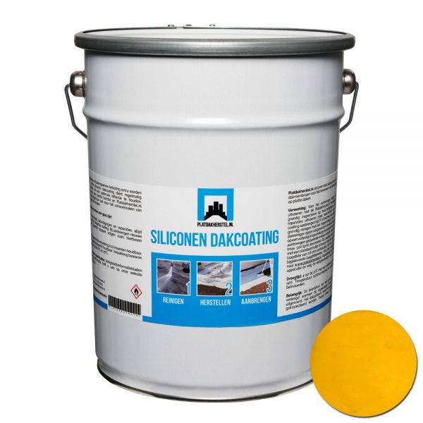 Siliconen dakcoating 6 kg geel